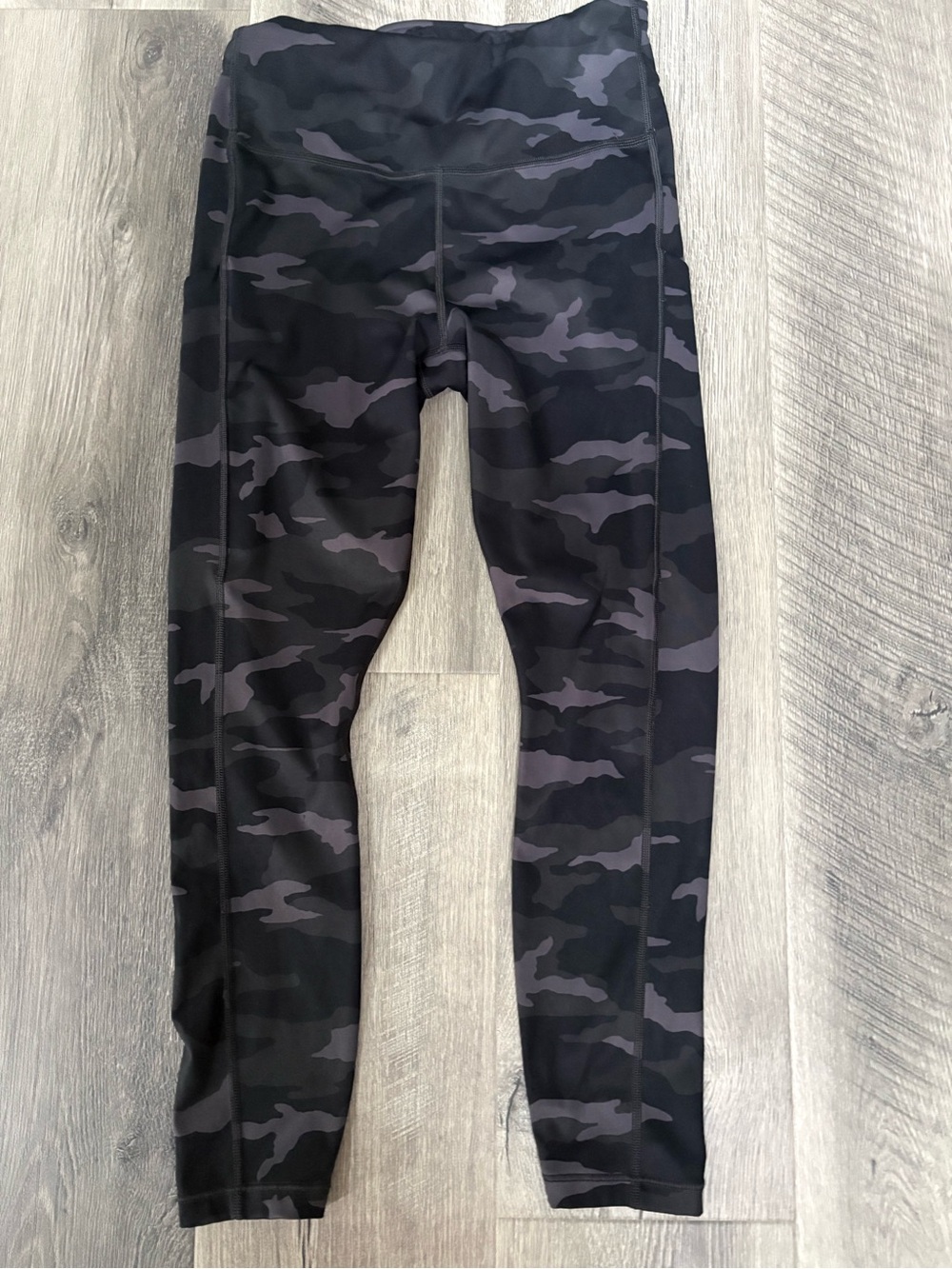 Athleta Black & Gray Camo Leggings